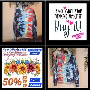 Artist Union Clothing Co. Multicolor Tie-Dye Hoodie.  NWT Size LARGE